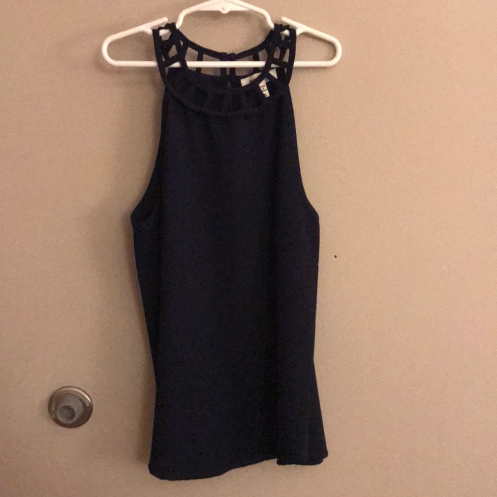 Small navy blue top
